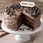 Gluten-free chocolate layer cake with chocolate frosting and chocolate chips, with a slice removed showing moist interior.Gluten-Free Chocolate Cake Mix Recipes