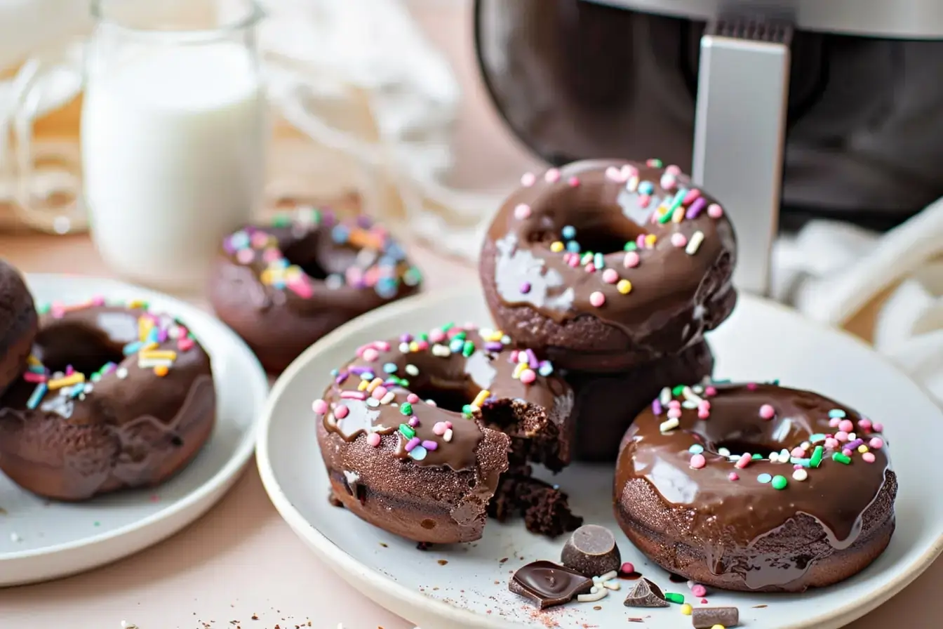 Air Fryer Chocolate Donut Mug Cakes — effortless recipe