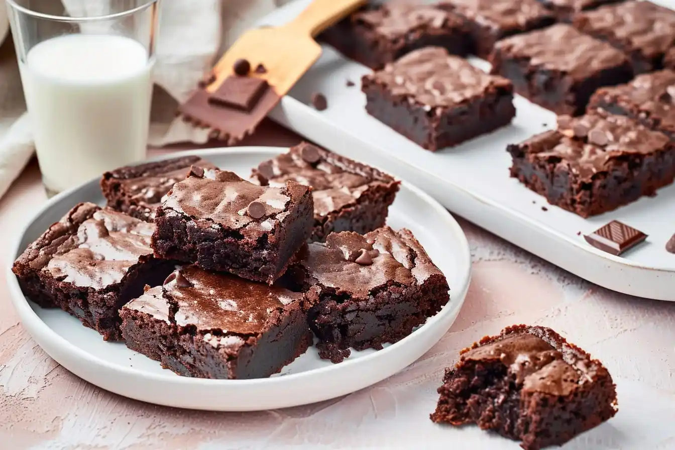 Chocolate Cake Mix Brownies — quick, easy
