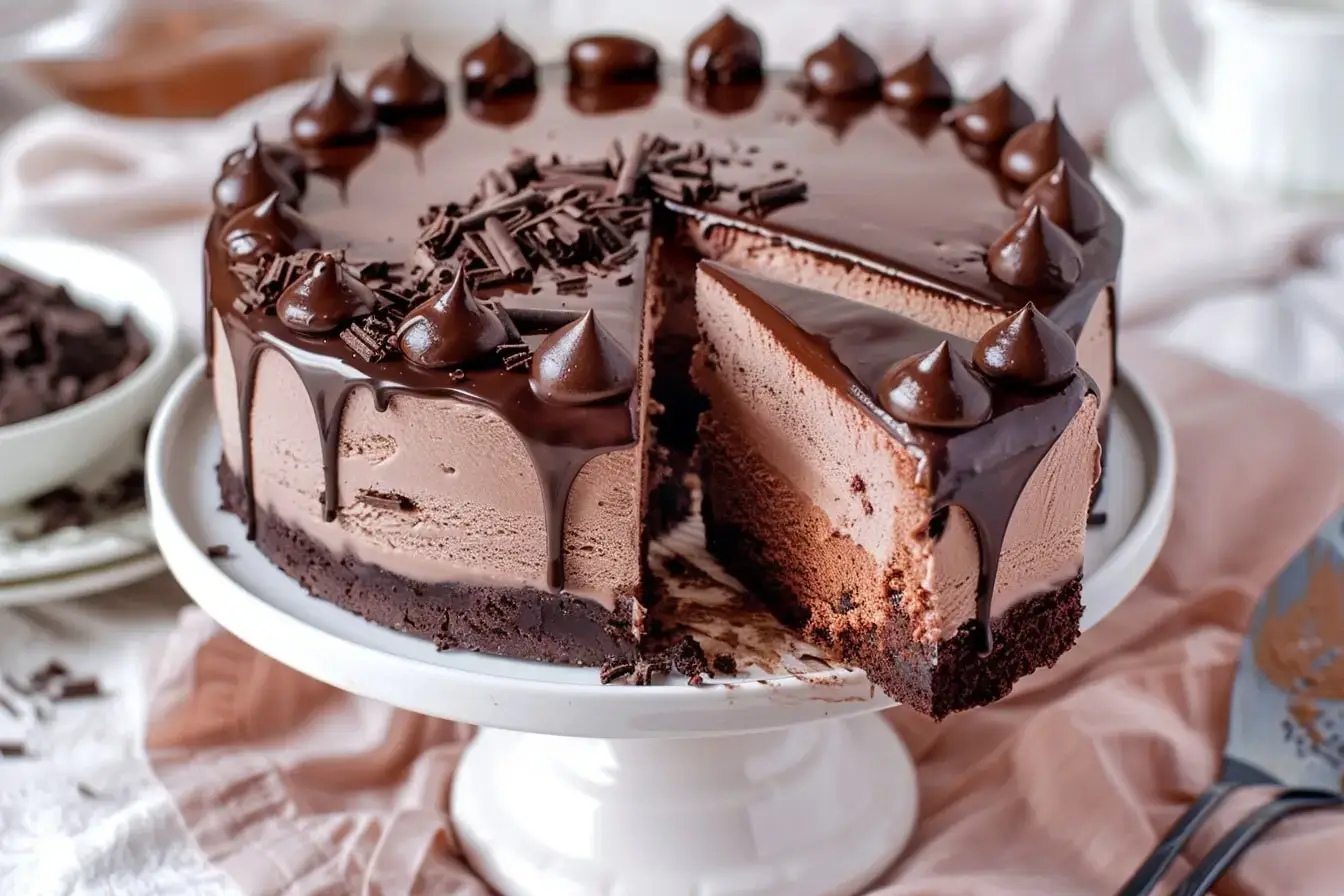 Chocolate Ice Cream Cake Recipe —Easy , Quick , Simple