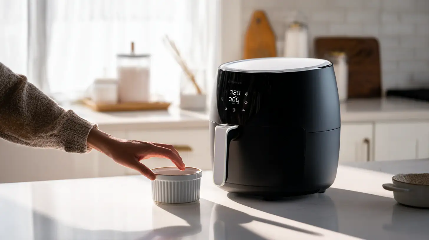 preheat-air-fryer-chocolate-lava-cakes Preheating air fryer to 330 degrees for chocolate lava cakes top-rated air fryer for desserts