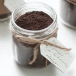 Gifting gluten-free chocolate cake mix recipe in mason jars with recipe card for make-ahead gluten-free cake mix and easy gluten-free desserts