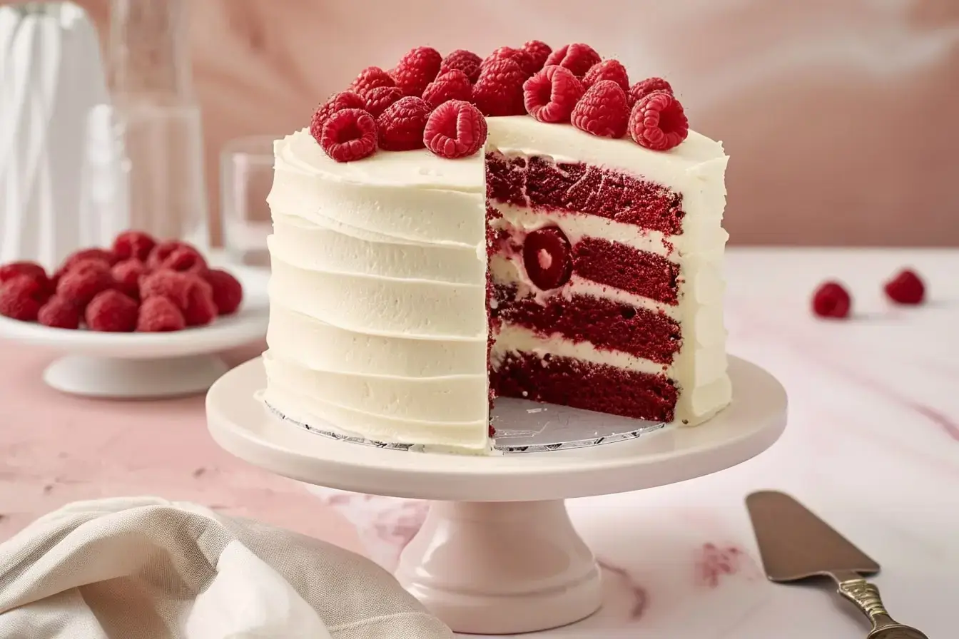 White Chocolate Raspberry Cake Recipe — Unparalleled pleasure