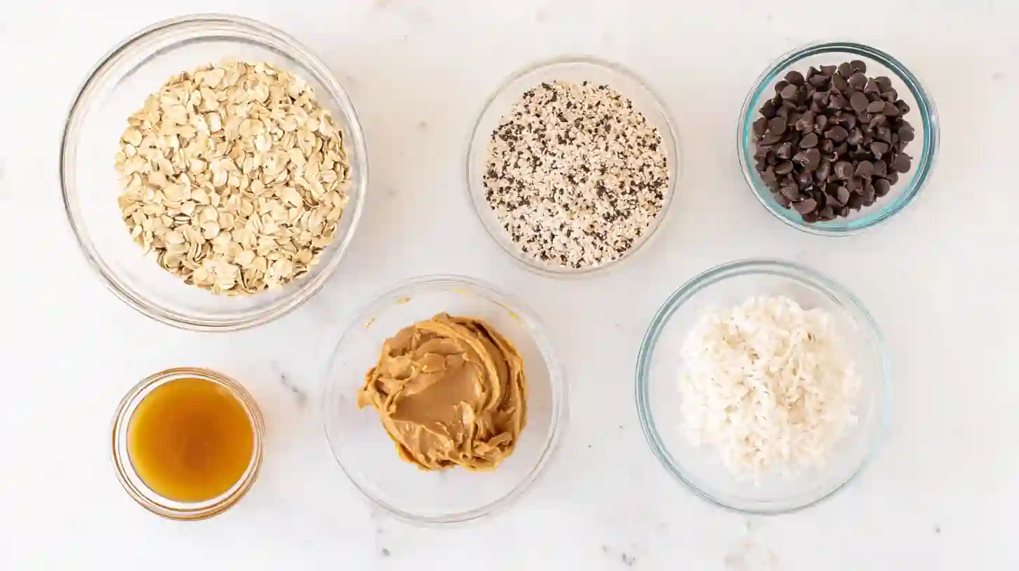 gluten-free-protein-balls-ingredients Ingredients for gluten free protein balls