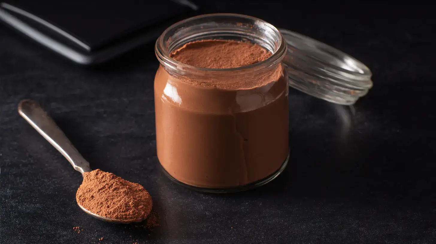 Healthy Chocolate Sugar Free Dessert with Chocolate Protein Powder Simple, Delicious