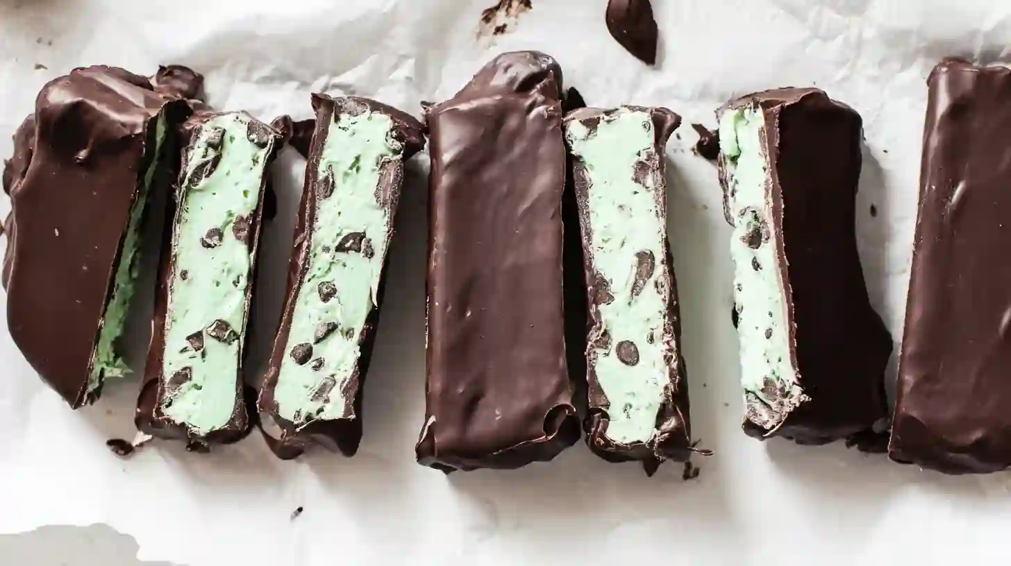 Mint Chocolate Chip Ice Cream Bars – Cool, Creamy & Homemade