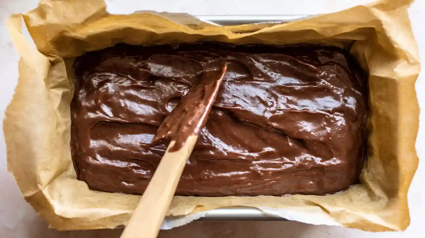 mixing-4-ingredient-chocolate-bars Mixing 4 ingredient chocolate bar batter in bowl