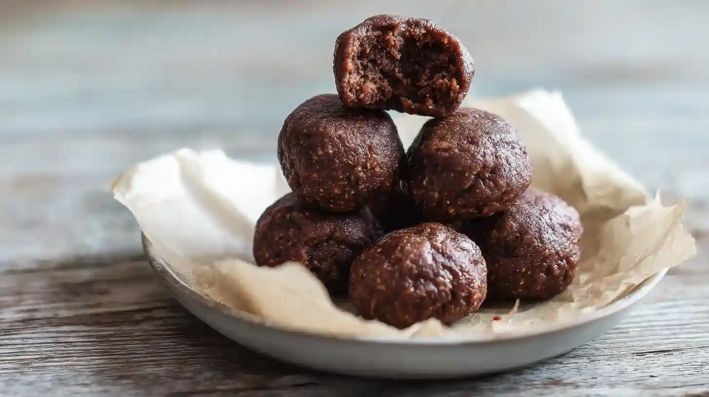 No Bake Cottage Cheese Brownie Batter Protein Bites