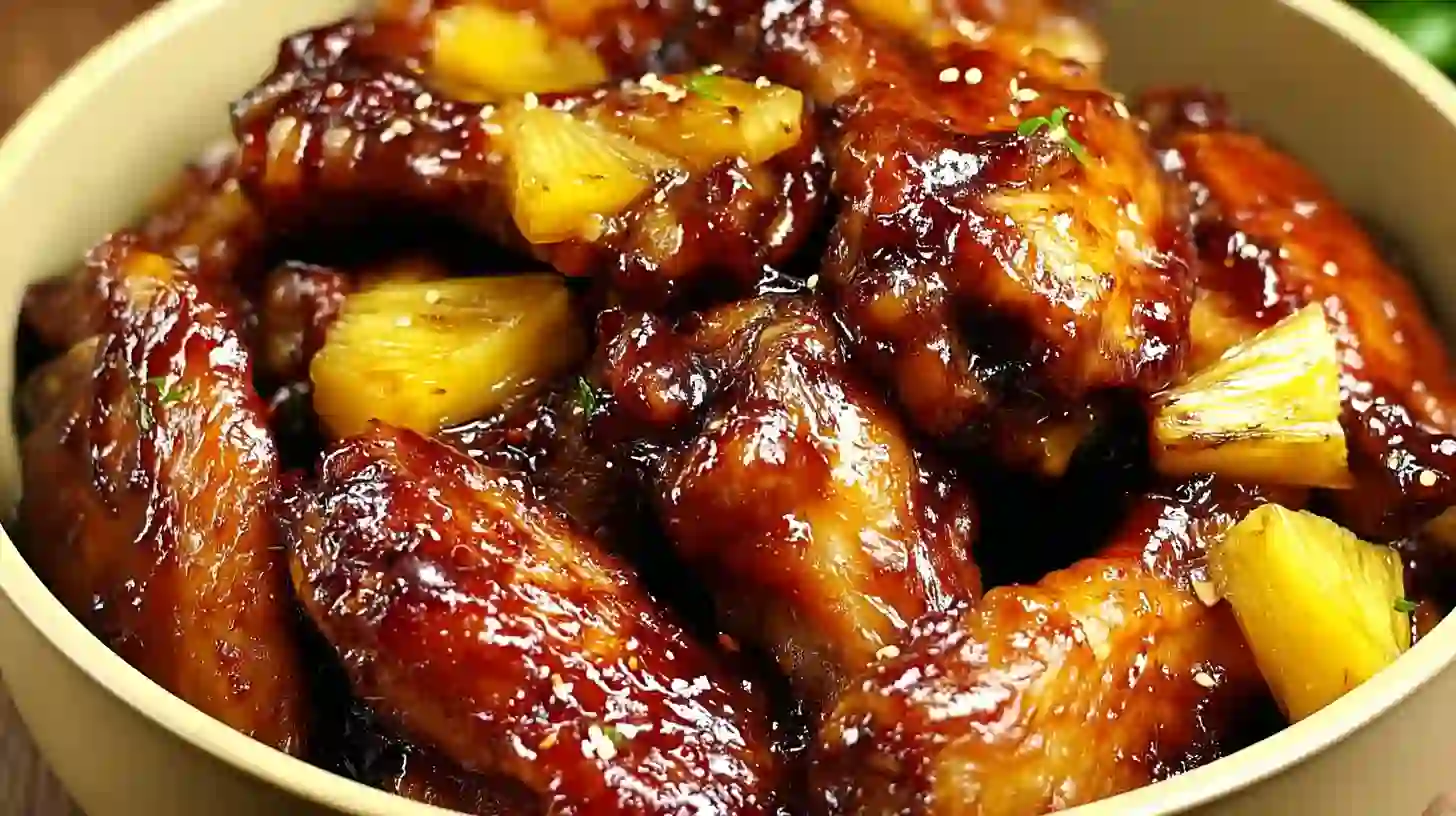 Best Brown Sugar Pineapple Wings Chicken – Baked Sticky Perfection