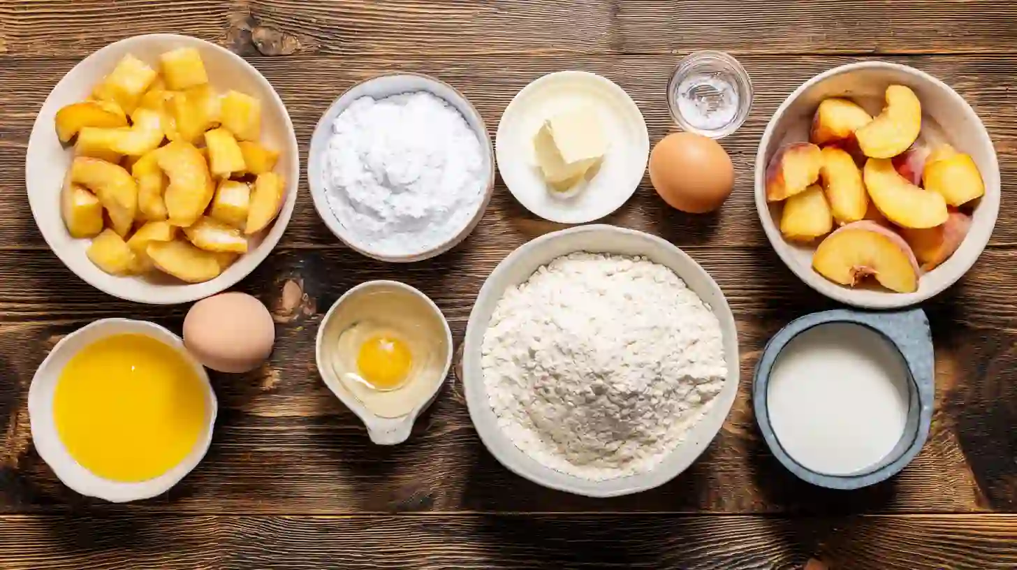 Peach Cobbler Pound Cake Twinkies ingredients Ingredients for peach cobbler pound cake Twinkies
