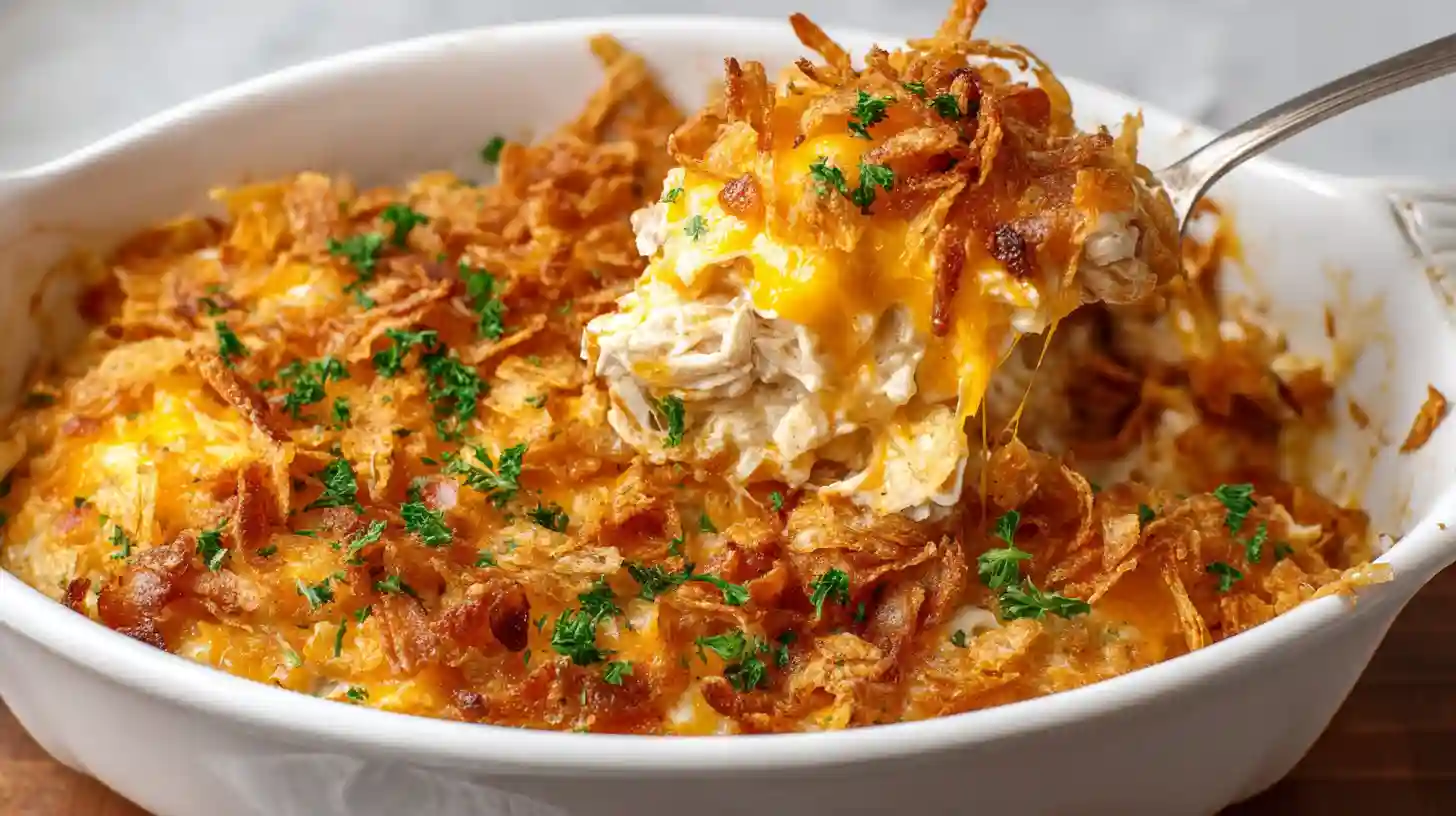 Bacon Ranch Chicken Casserole – Cheesy, Crispy Comfort