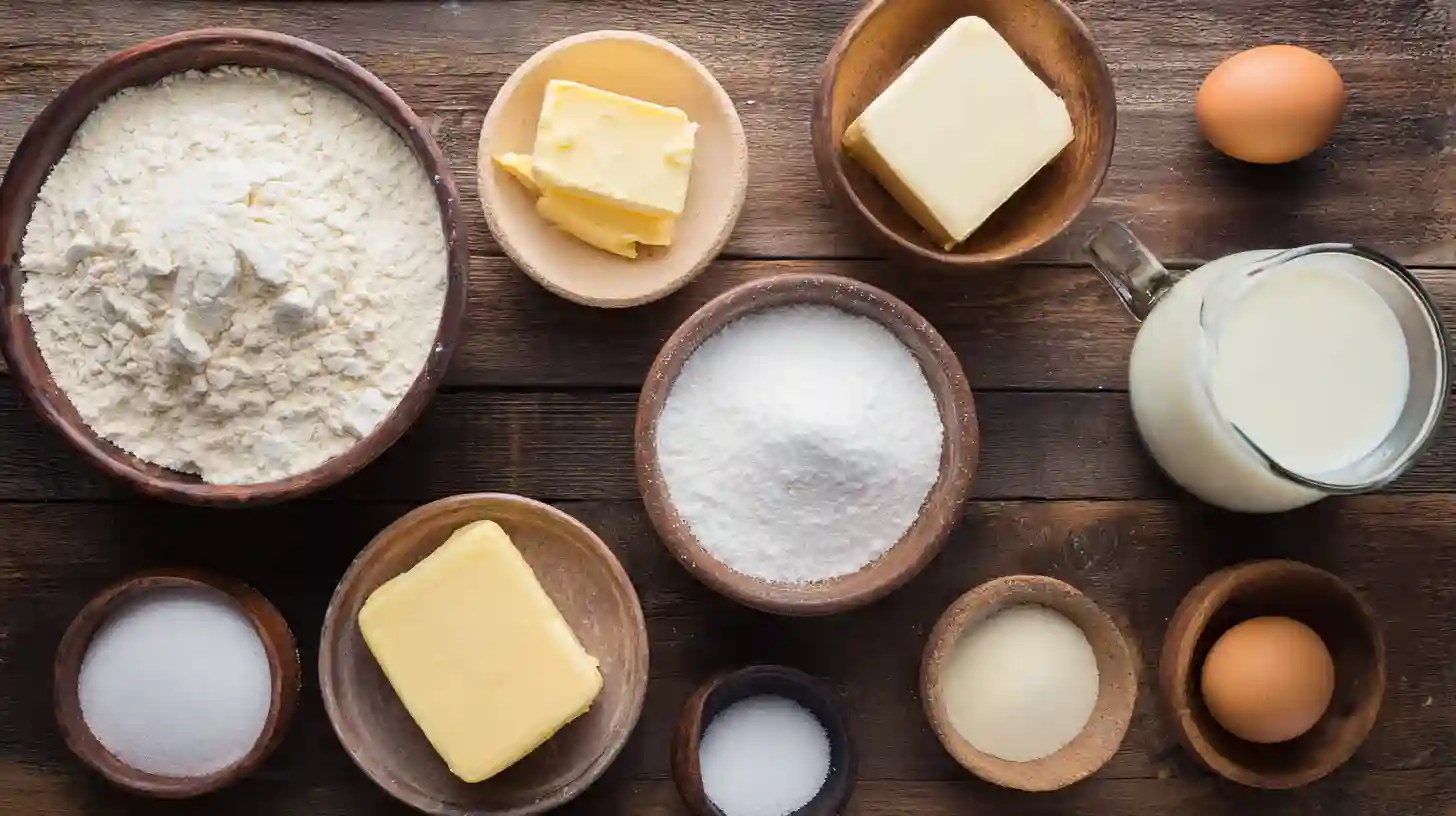best-pancake-recipe-ingredients Ingredients for best pancake recipe on counter
