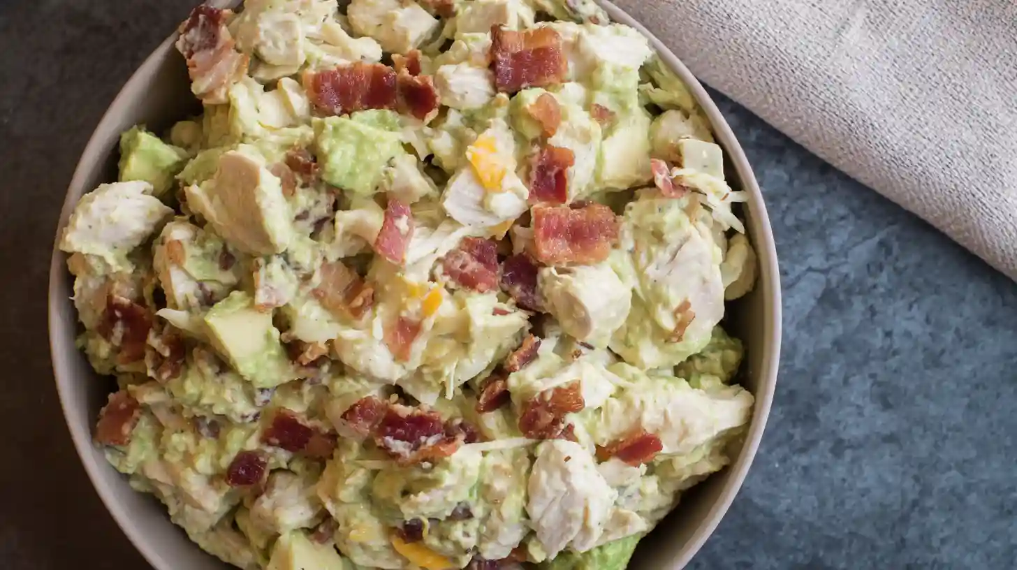 chicken-avocado-ranch-burritos-with-Lime-Wedges--filling-step Burrito filling mixture with Chicken Avocado Ranch Burritos with Lime Wedges