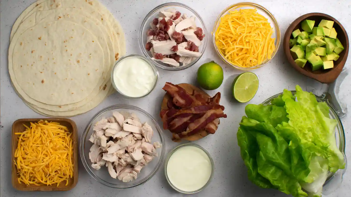 chicken-avocado-ranch-burritos-with-Lime-Wedges-ingredients Chicken Avocado Ranch Burritos with Lime Wedges ingredients