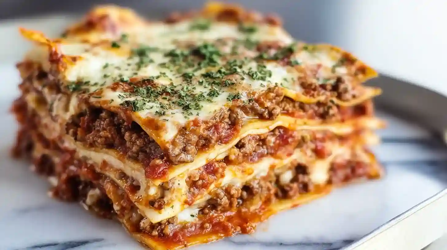 clean-slice-best-million-dollar-lasagna-Recipe-served clean Best Million Dollar Lasagna Recipe slice served from baking dish