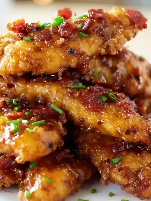 Caramelized Bacon and Brown Sugar Chicken Tenders