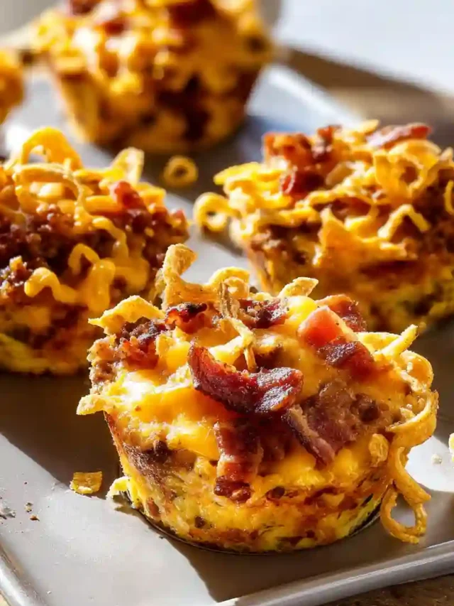 Mini Chili Cheese Bacon Casserole