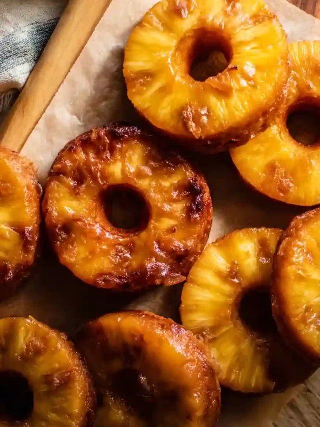 Sweet Potato Pineapple Donut Rings Recipe
