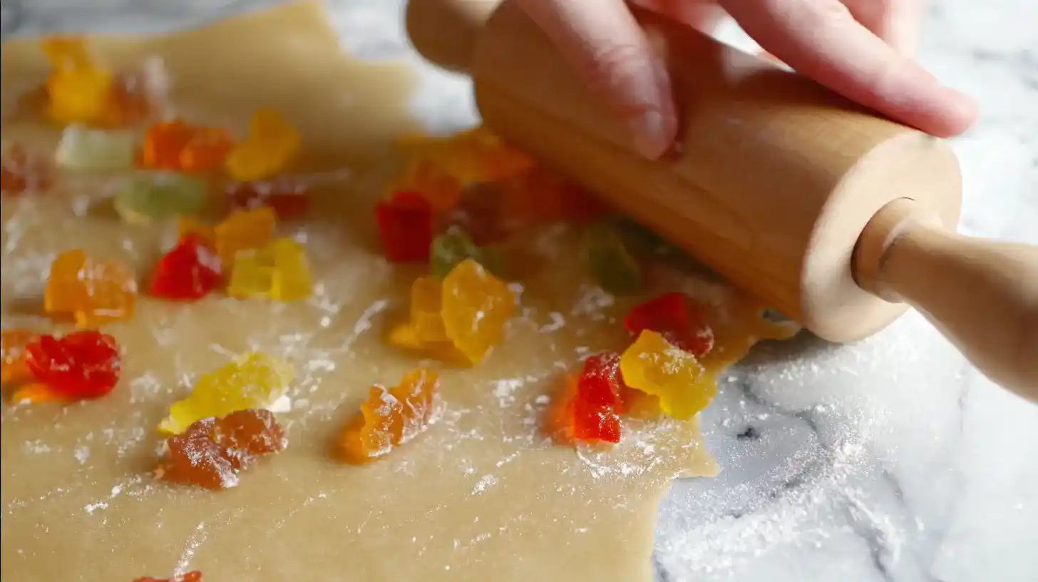 crushing-Kaccha-Mango-Bite-candies Crushing Kaccha Mango Bite candies for mojito base