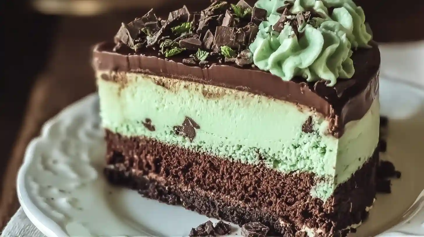 Easy Mint Chocolate Cheesecake Cake – Cool, Creamy, and Chocolatey