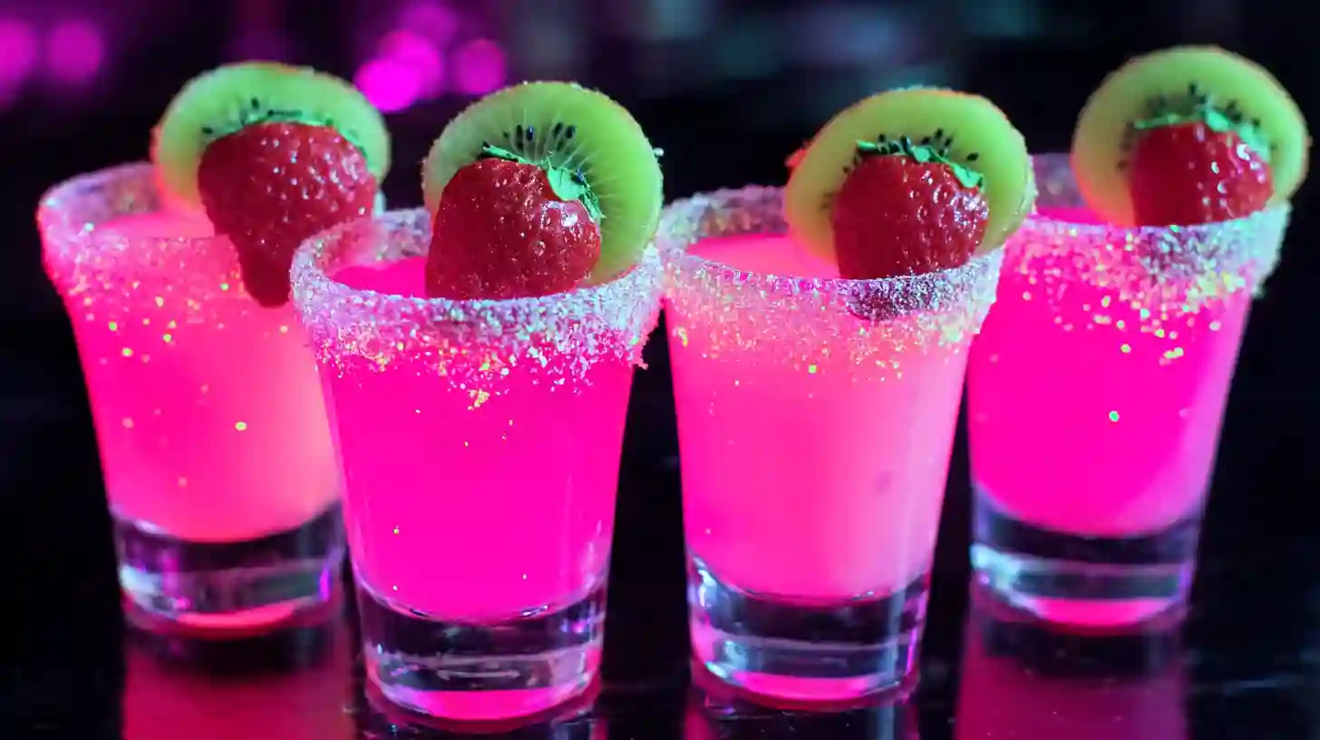 Electric Kiss Shots – Bright, Fruity, and Glows Under Blacklight