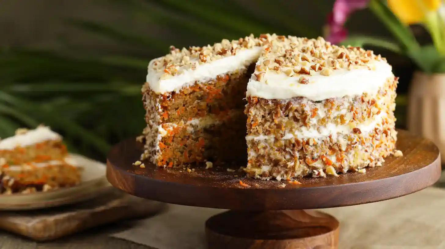 Hawaiian Carrot Pineapple Cake Recipe with Creamy Frosting