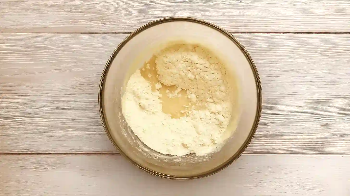 mixing-best-pancake-batter Mixing pancake batter in bowl