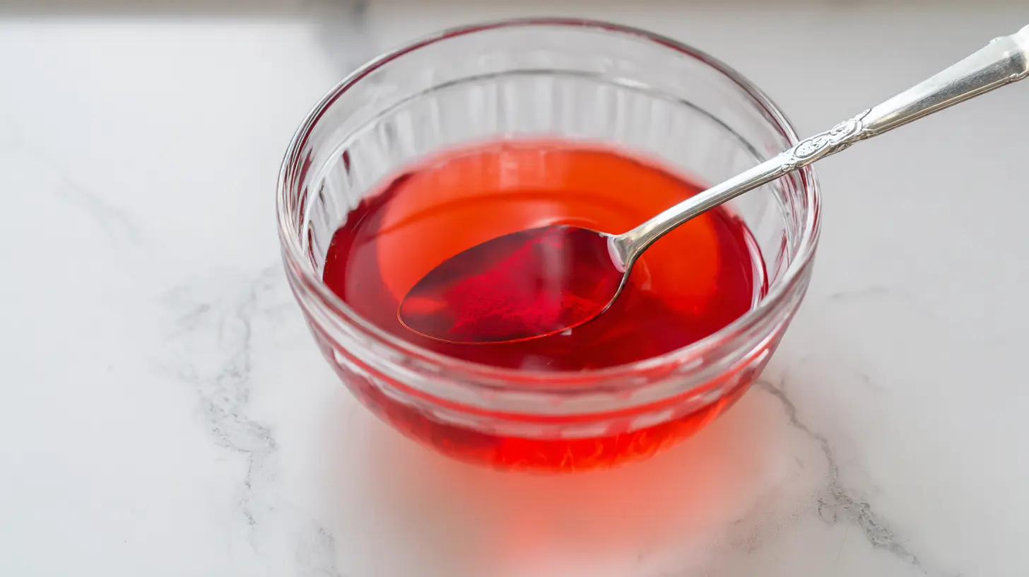 mixing-kool-aid-Snowcone-Recipe-syrup stirring Kool Aid Snowcone Recipe powder and syrup in a bowl