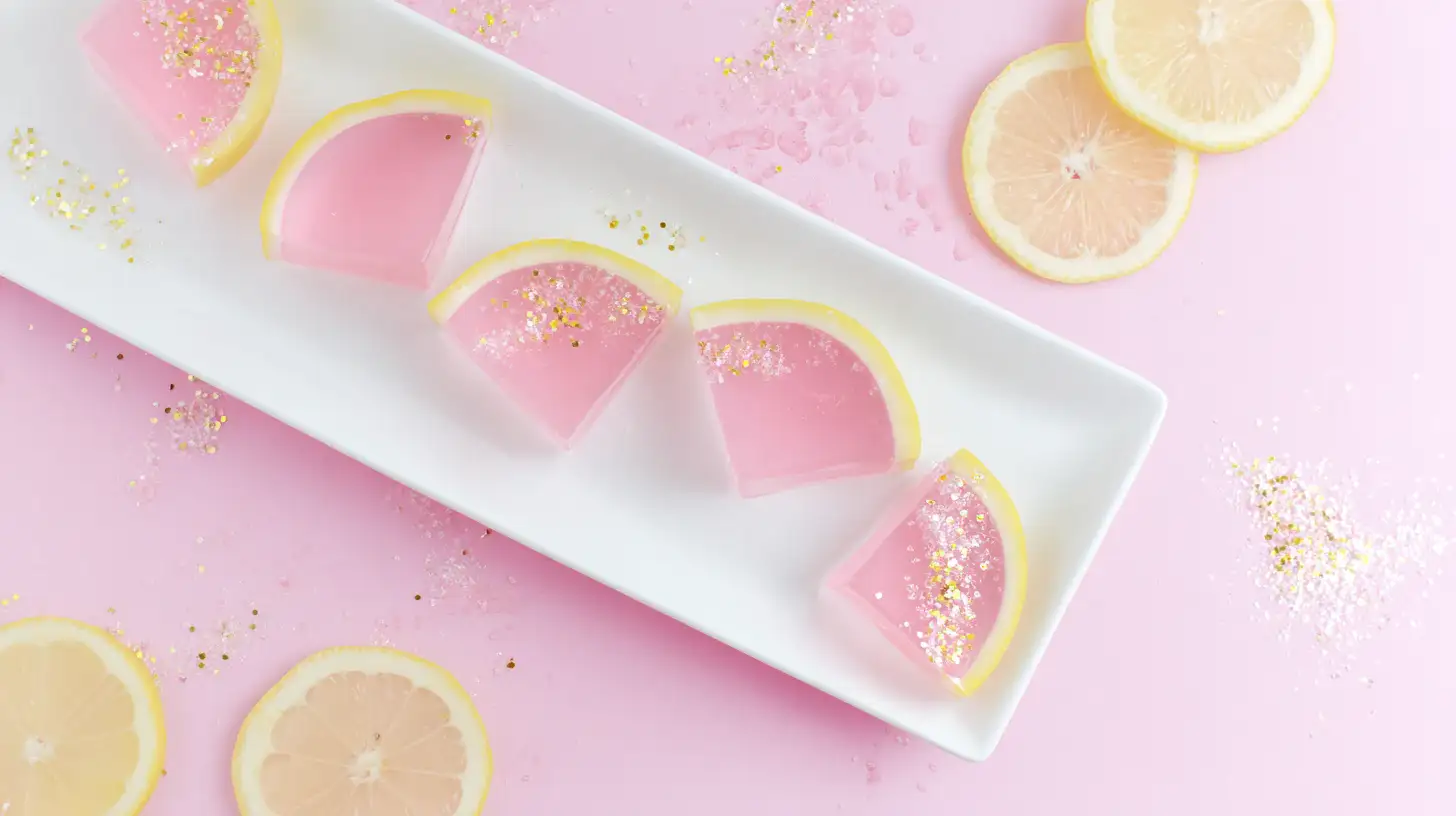 served-pink-lemonade-gelatin-shots-Recipe served Pink Lemonade Gelatin Shots Recipe