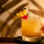 Served Baileys Colada with garnish