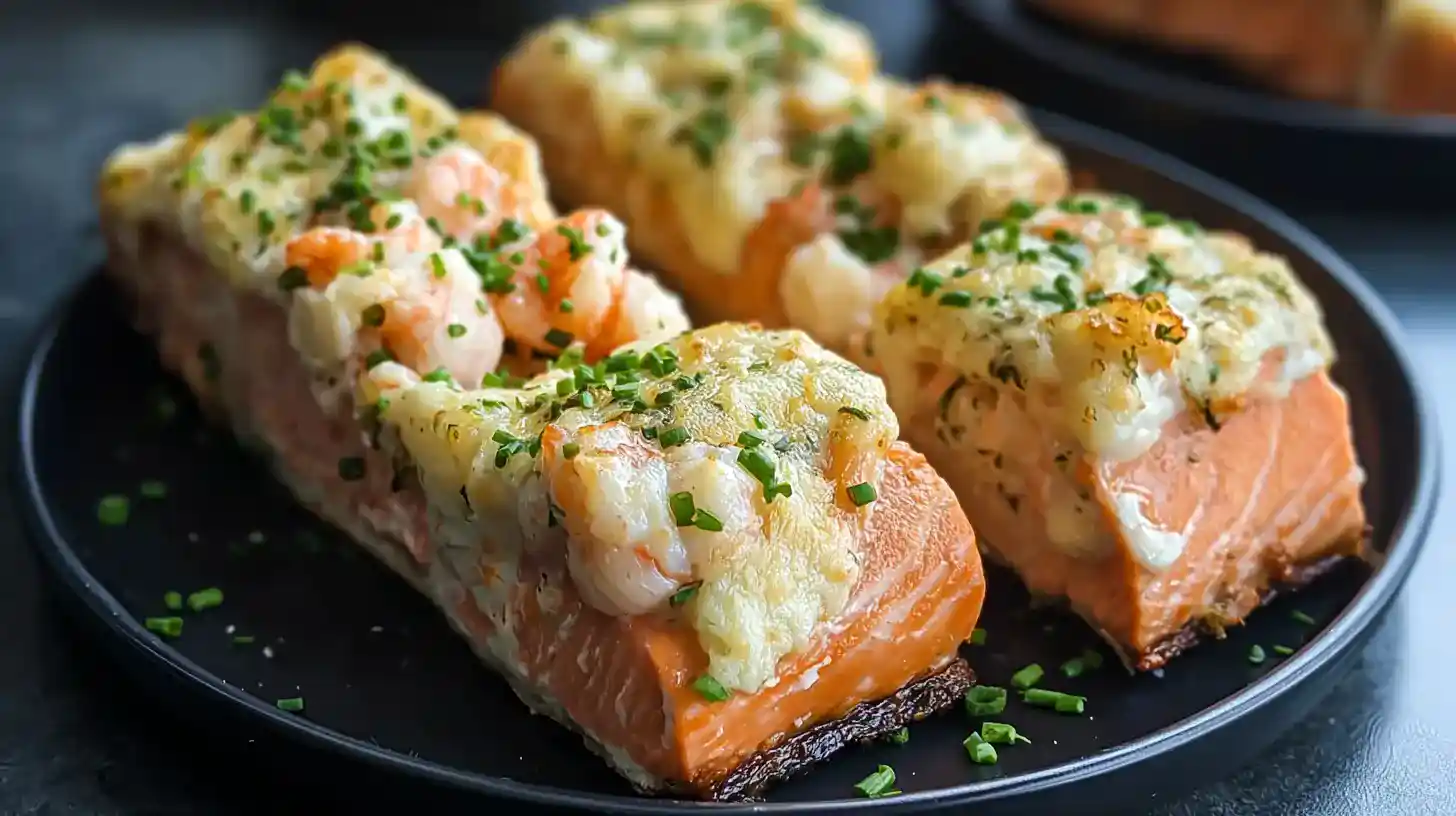 Simple Crab and Shrimp Stuffed Salmon – Rich, Creamy, Easy Dinner