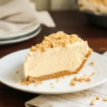 Slice of Amish Peanut Butter Cream Pie Recipe on a plate