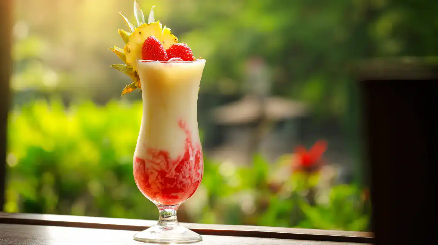 Strawberry Piña Colada Lava Flow – Frozen, Fruity, and Fun