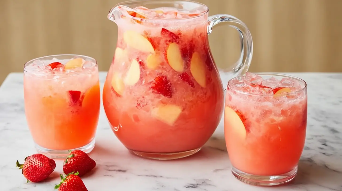 Summer Strawberry Apple Punch – Creamy, Fruity, Ice-Cold Recipe
