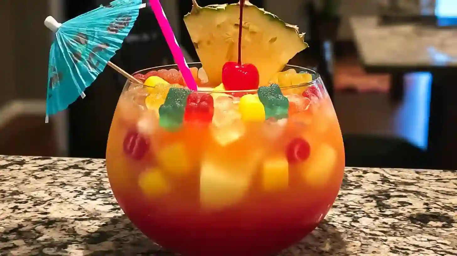 Sunset Beach Bucket Blast – Bold Tropical Cocktail in a Bucket
