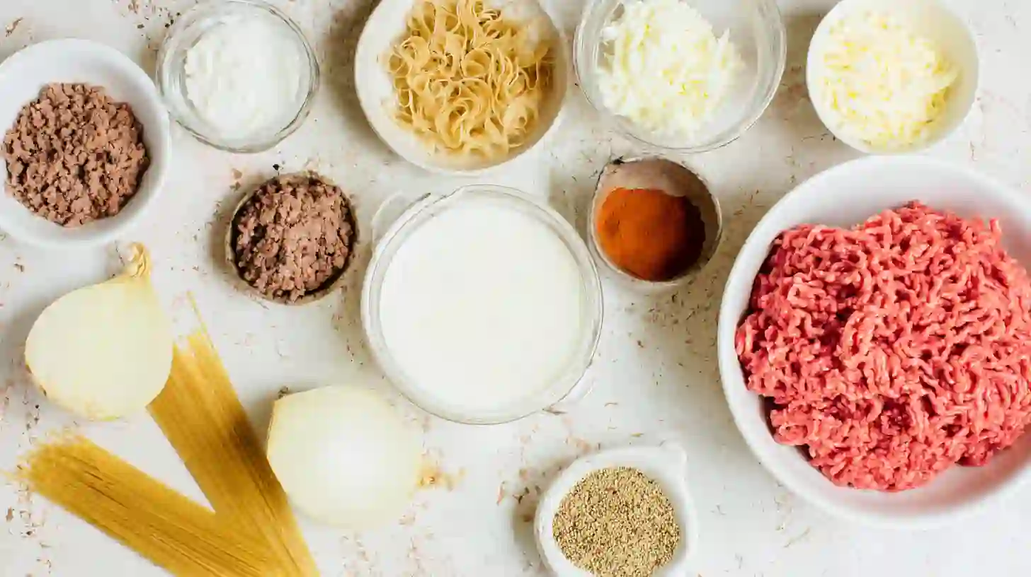 Cajun-Beef-Linguine-in-Creamy-Velveeta-Parmesan-Garlic-Sauce-ingredients Ingredients for Cajun Beef Linguine in Creamy Velveeta Parmesan Garlic Sauce.healthy dessert recipes for diabetics