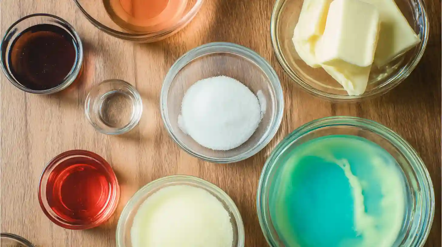 Homemade-saltwater-taffy-rolls-ingredients Ingredients for Homemade Saltwater Taffy Rolls