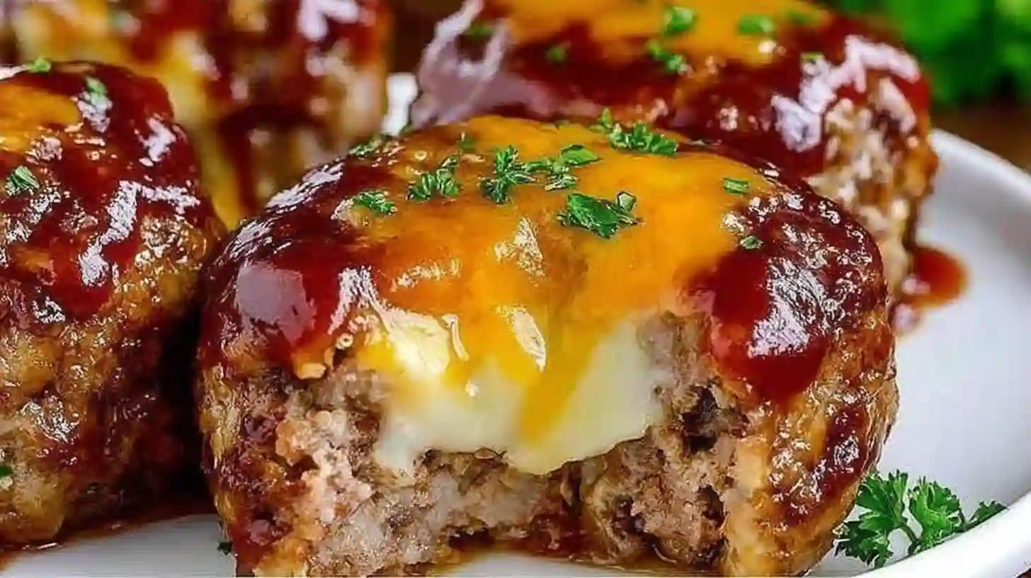 Simple Cheesy Stuffed Meatloaf Bites Recipe for Easy Family Dinners