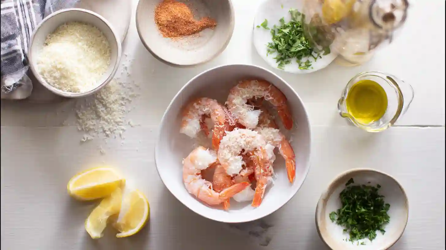 air-fryer-garlic-parmesan-shrimp-for-busy-moms-ingredients air fryer garlic parmesan shrimp ingredients – quick family dinners under 30 minutes