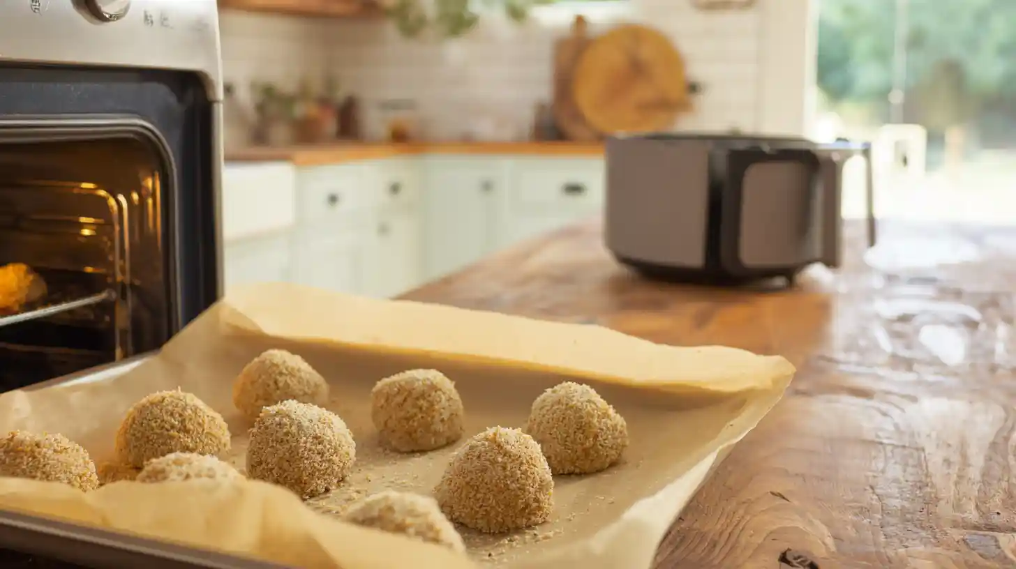 bake-airfry-dill-pickle-cheeseburger-mozzarella-bombs Baking or air frying Dill Pickle Cheeseburger Mozzarella Bombs – easy oven meals and air fryer recipes for kids