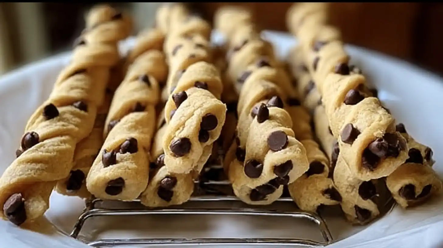bake-cookie-dough-twists Freshly baked cookie dough twists – great for easy low carb dinner recipes with sweet treats and meal prep recipes for beginners