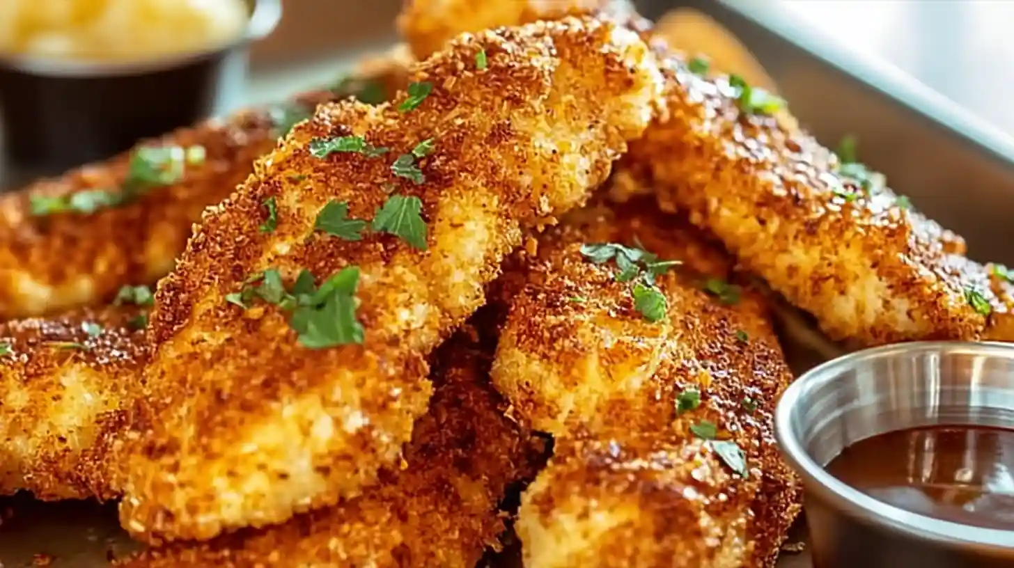 baked-easy-crack-chicken-tenders-golden-oven Baking Easy Crack Chicken Tenders until golden brown – quick high protein low carb family chicken recipe