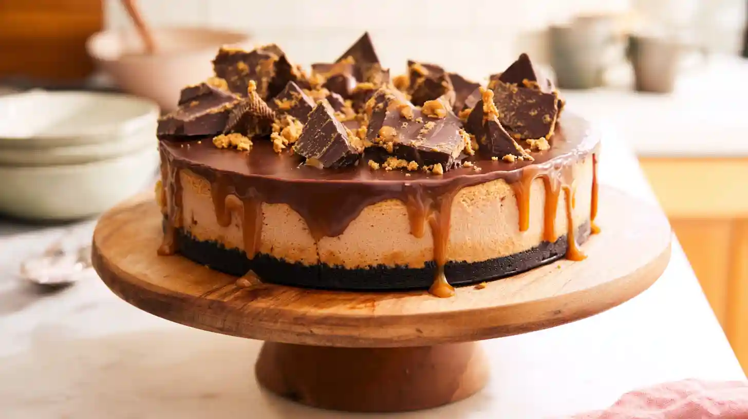 Caramel Chocolate Coffee Cheesecake That’s Rich, Creamy