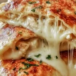Cheesy Air Fryer Chicken Alfredo Calzones recipe with golden crust and creamy chicken.budget meals for families