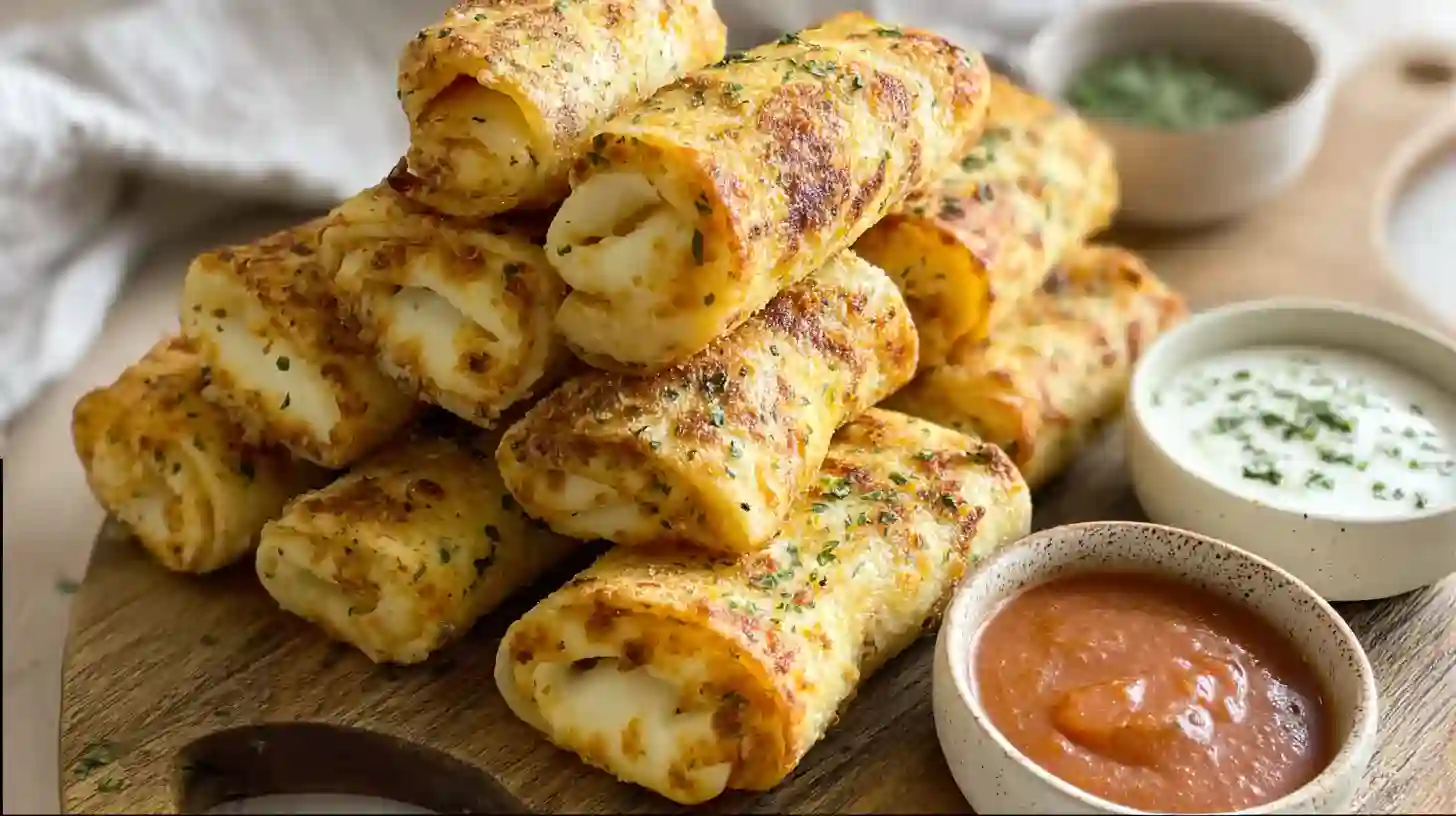 Cheesy Garlic Butter Rollups Recipe – Easy, golden bites