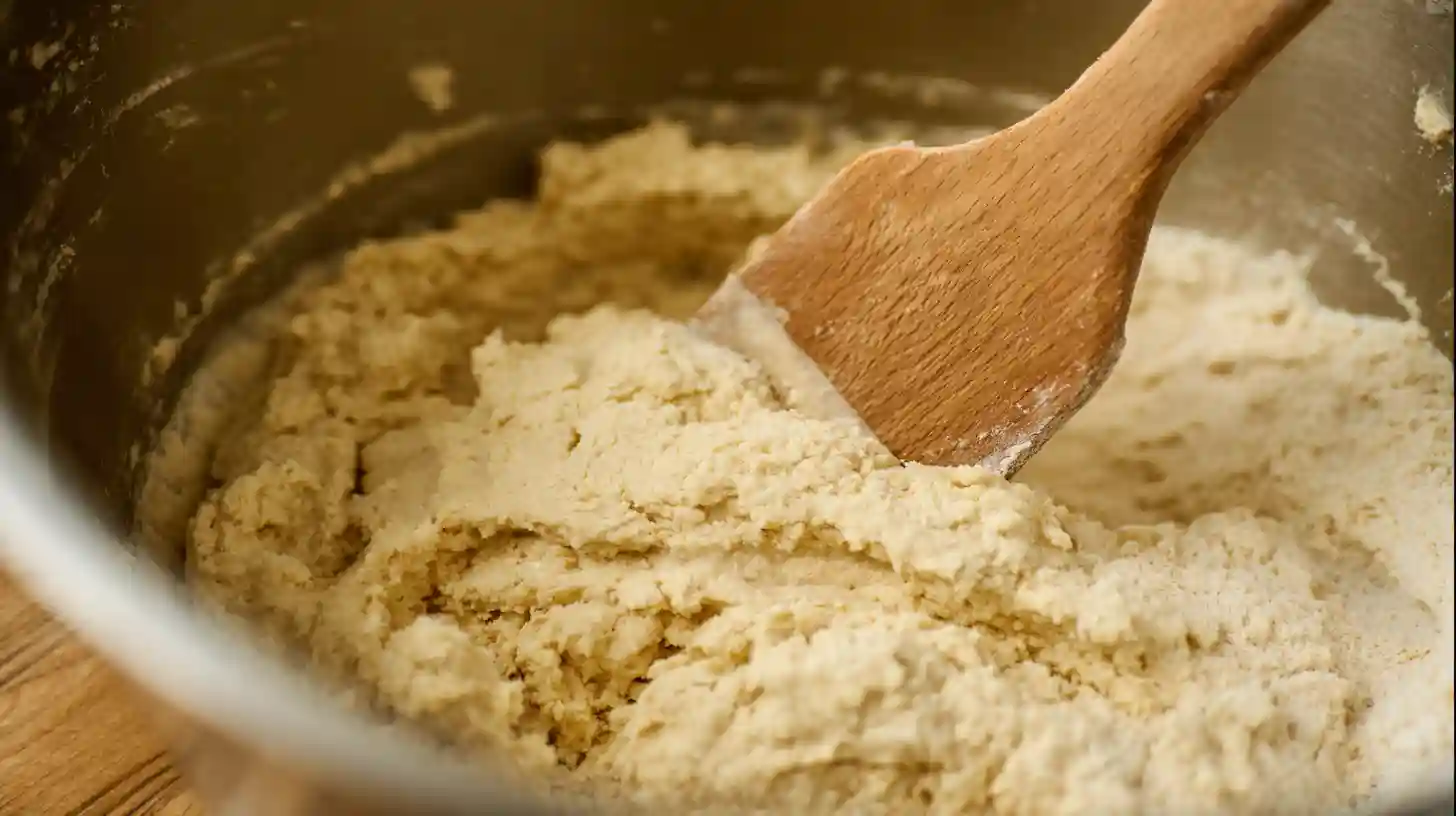 combining-wet-and-dry-hawaiian-carrot-cake-batter Mixing dry and wet ingredients for best Hawaiian carrot pineapple cake.healthy pineapple desserts