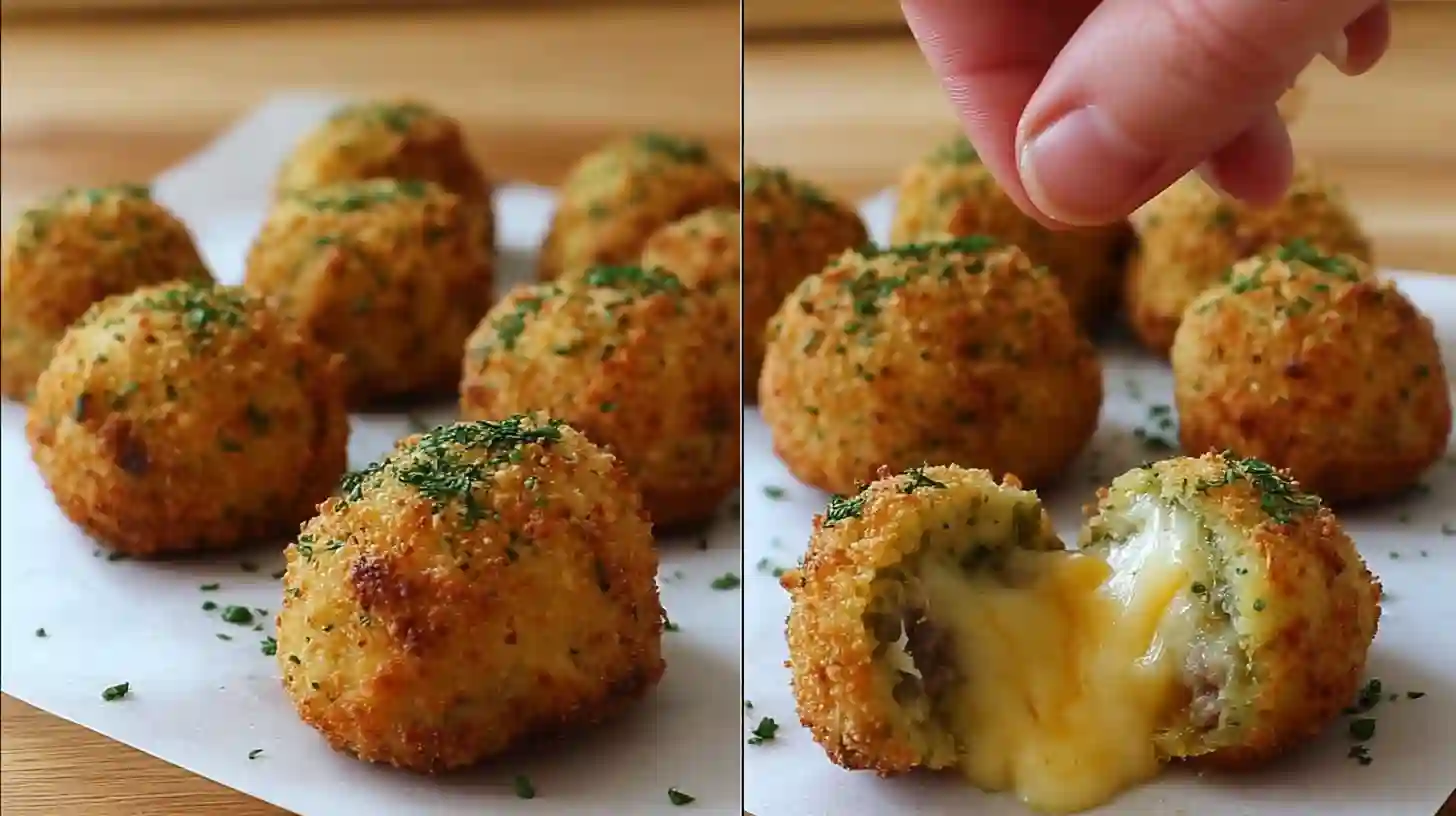 cool-garnish-dill-pickle-cheeseburger-mozzarella-bombs Cooling and garnishing Dill Pickle Cheeseburger Mozzarella Bombs – golden air fryer snacks for easy family meals