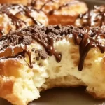 Crispy Cheesecake Cookie Croffles topped with powdered sugar and crushed cookies – viral croffle recipe, quick cheesecake-filled snacks, TikTok dessert trends 2025