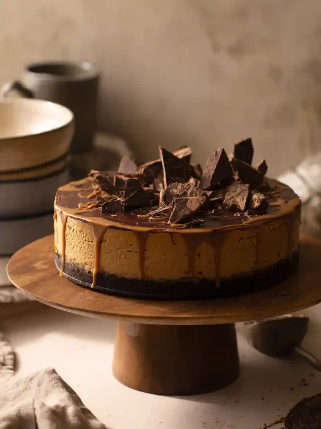 Caramel Chocolate Coffee Cheesecake