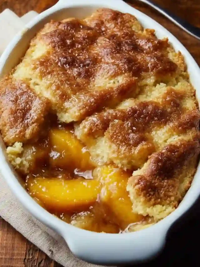 Double Crust Brown Butter Peach Cobbler